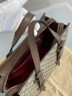 Gucci Brown Satchel 64381492TDN8358