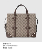Gucci Brown Satchel 64381492TDN8358