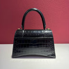 Balenciaga HOURGLASS Black Crossbody 22.8 cm long x 14.9 cm high x 9.9 cm wide 5935461LRGM1000