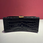Balenciaga HOURGLASS Black Crossbody 22.8 cm long x 14.9 cm high x 9.9 cm wide 5935461LRGM1000
