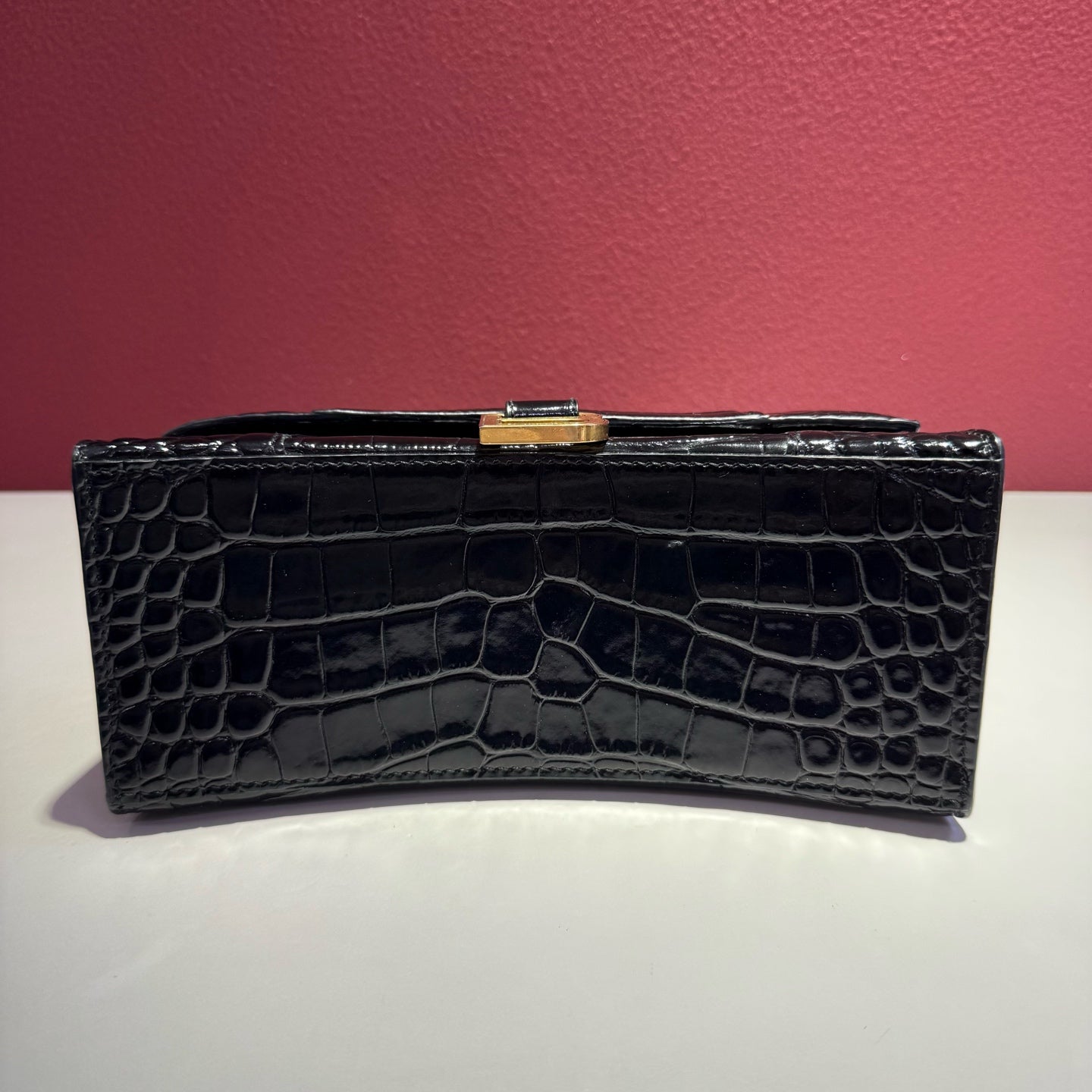 Balenciaga HOURGLASS Black Crossbody 22.8 cm long x 14.9 cm high x 9.9 cm wide 5935461LRGM1000
