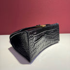 Balenciaga HOURGLASS Black Crossbody 22.8 cm long x 14.9 cm high x 9.9 cm wide 5935461LRGM1000