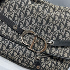 Dior Canvas Saddle Bag