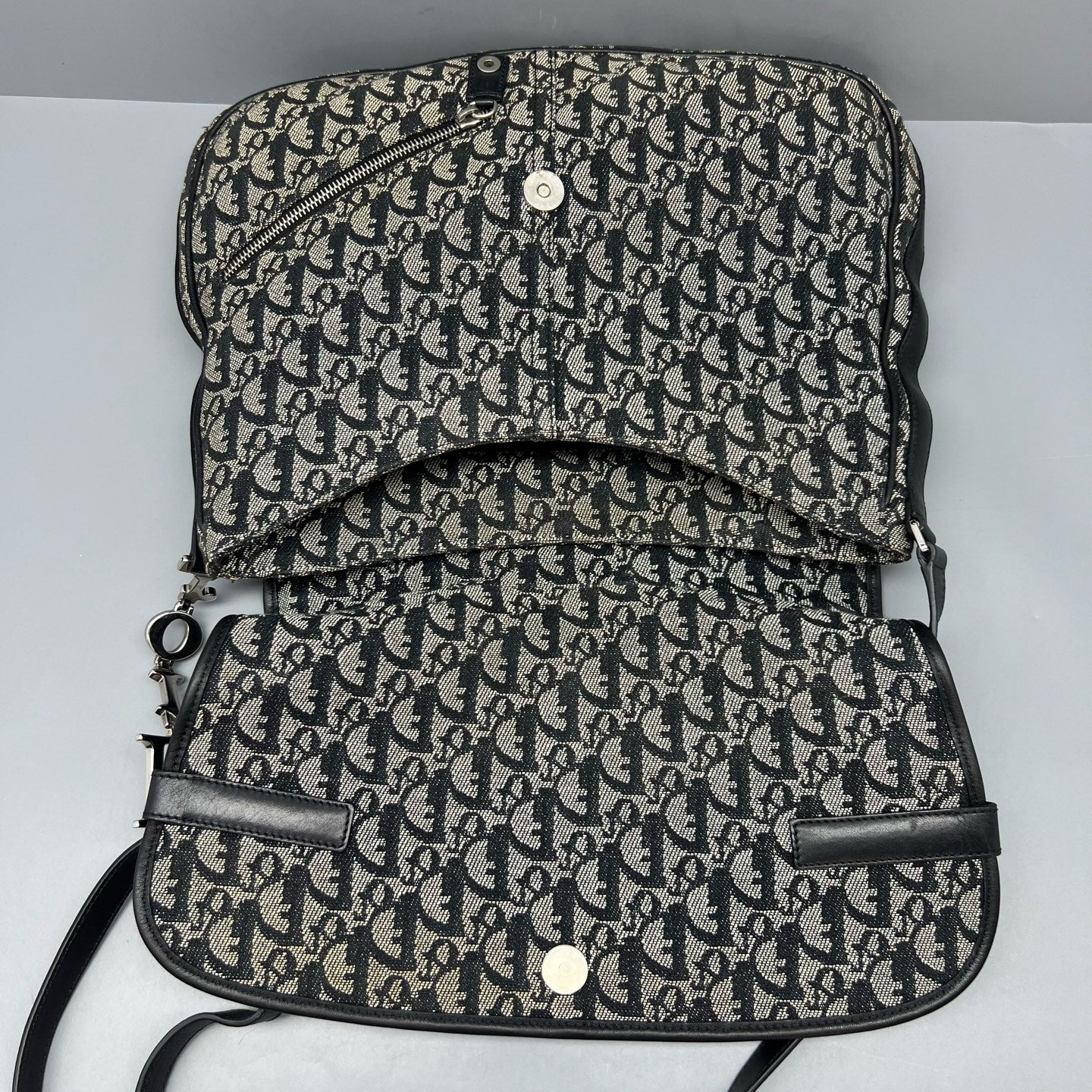 Dior Canvas Saddle Bag