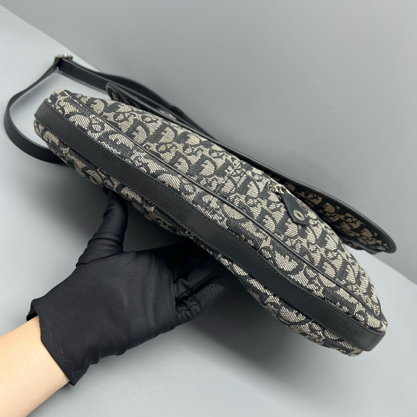 Dior Canvas Saddle Bag
