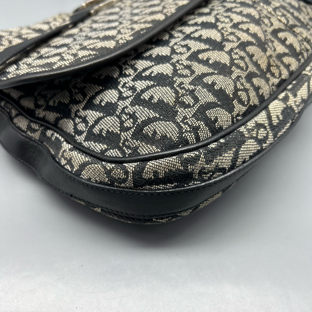 Dior Canvas Saddle Bag