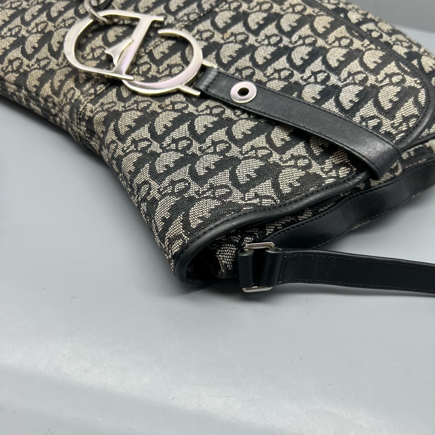 Dior Canvas Saddle Bag