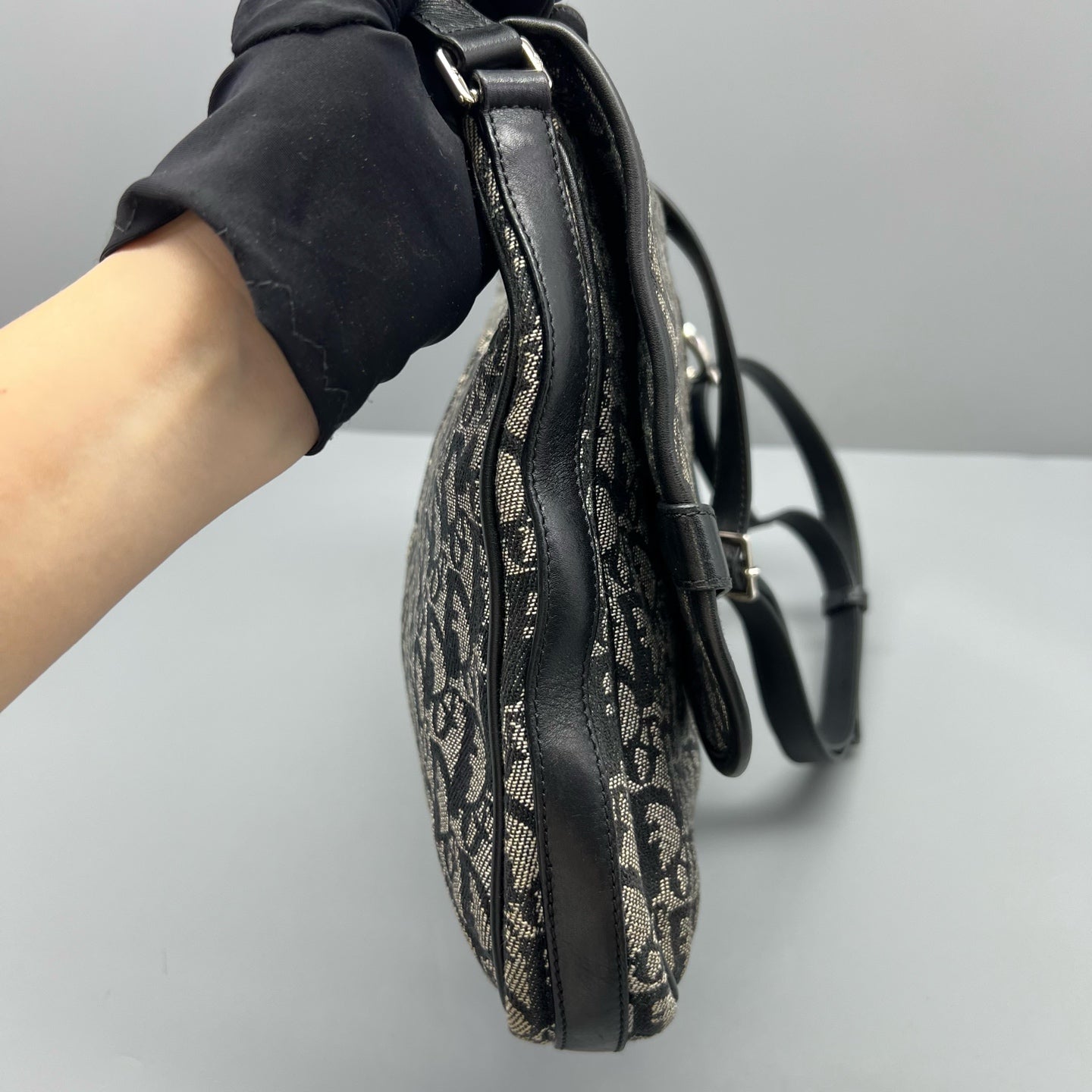 Dior Canvas Saddle Bag