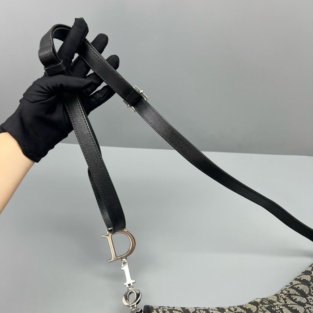 Dior Canvas Saddle Bag