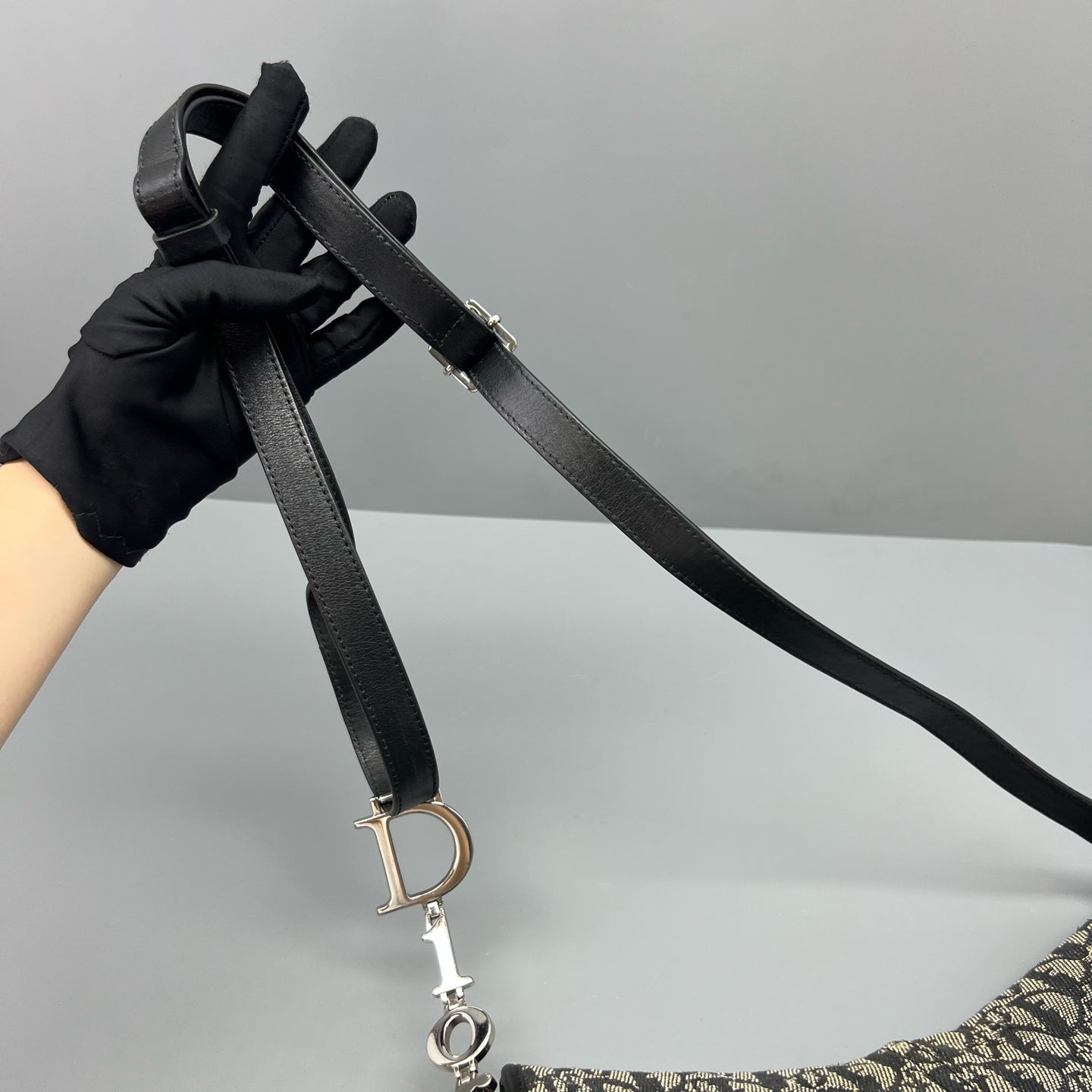 Dior Canvas Saddle Bag