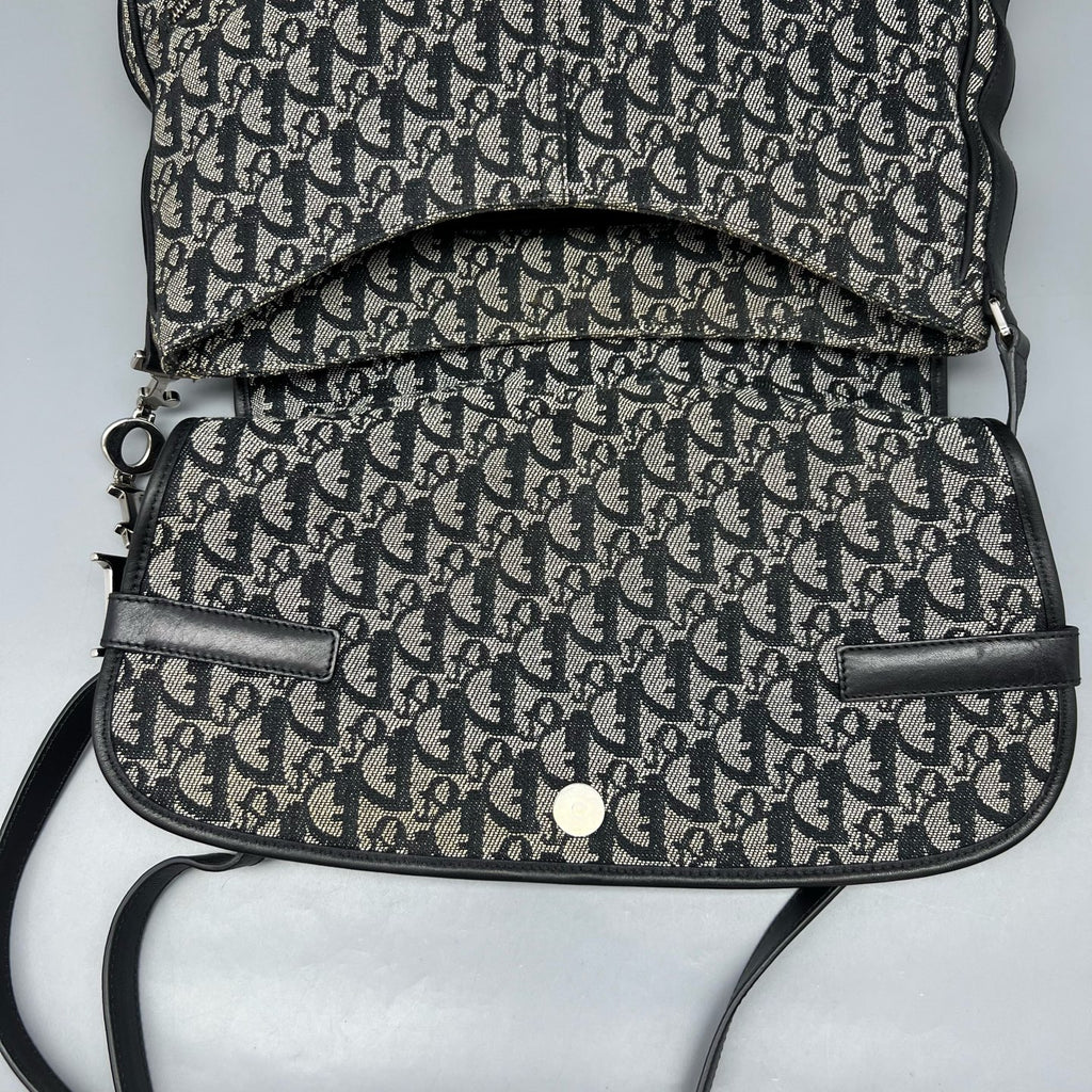 Dior Canvas Saddle Bag