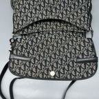 Dior Canvas Saddle Bag