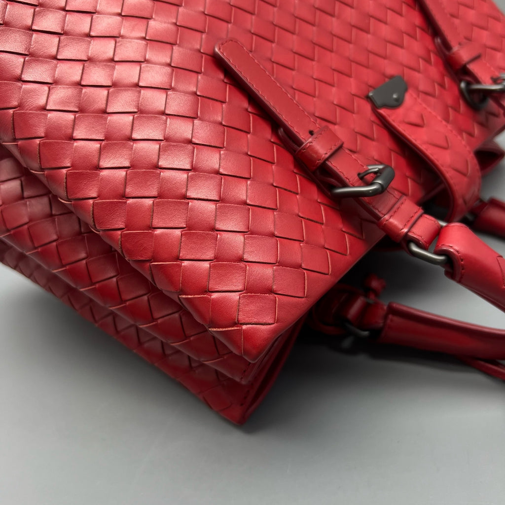 Bottega Veneta Red Satchel