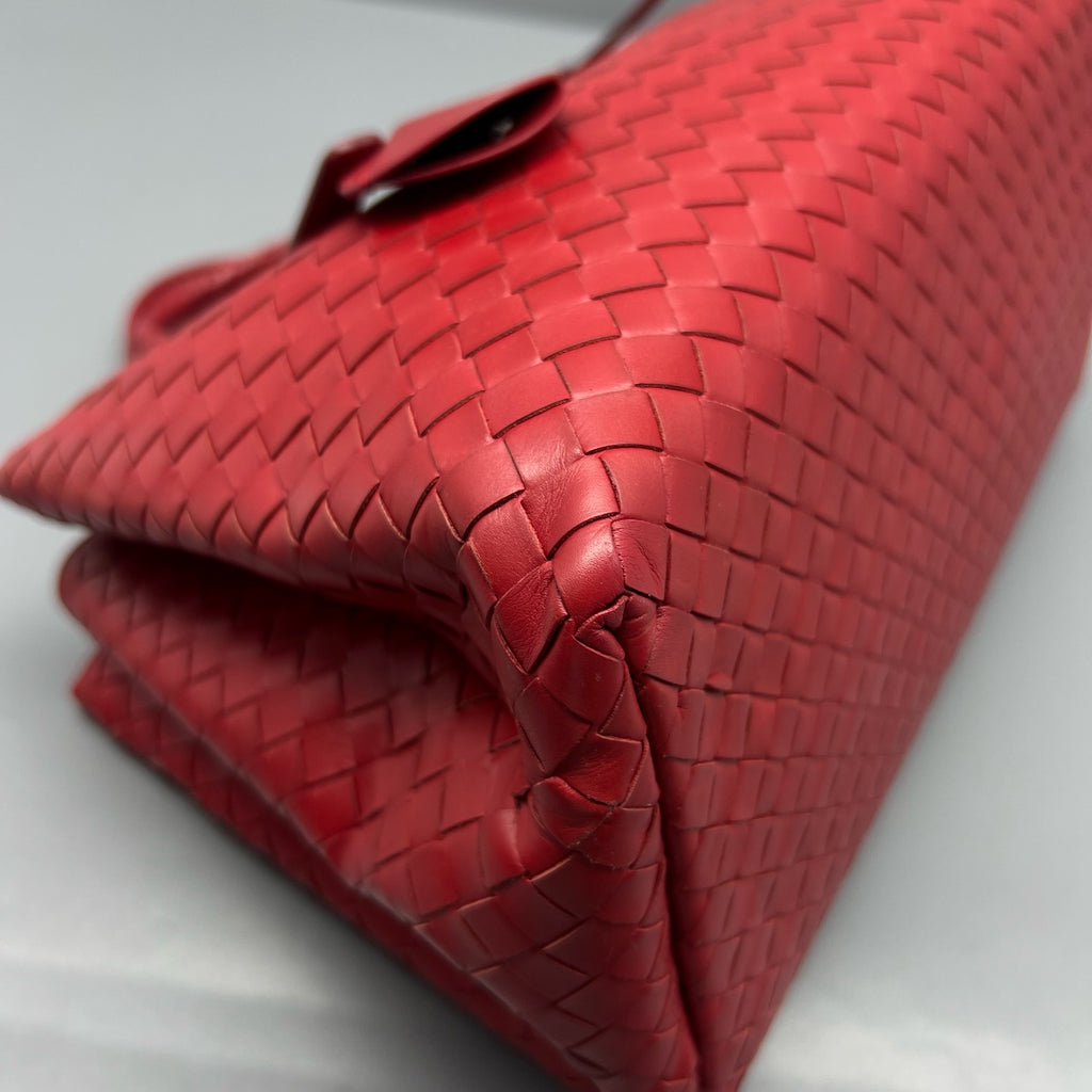 Bottega Veneta Red Satchel