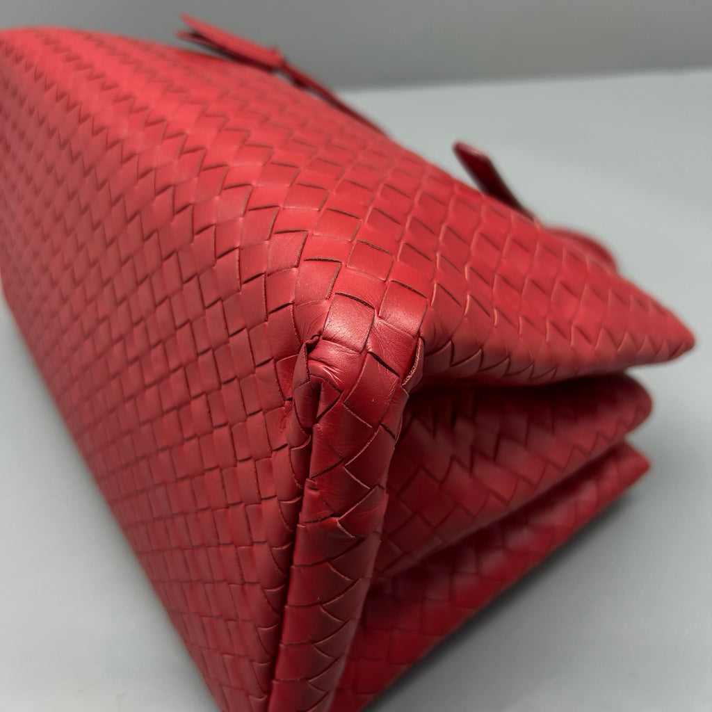 Bottega Veneta Red Satchel