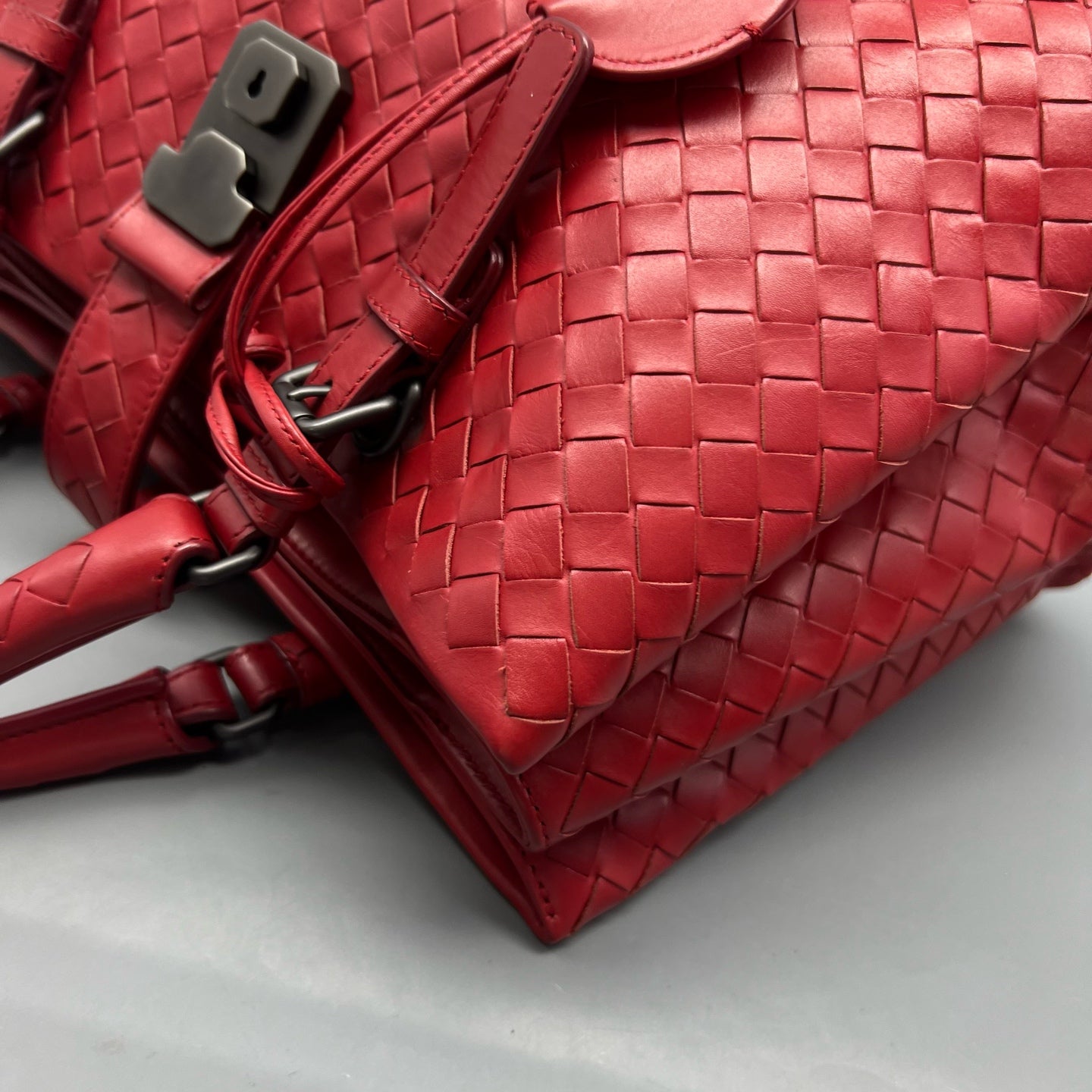 Bottega Veneta Red Satchel