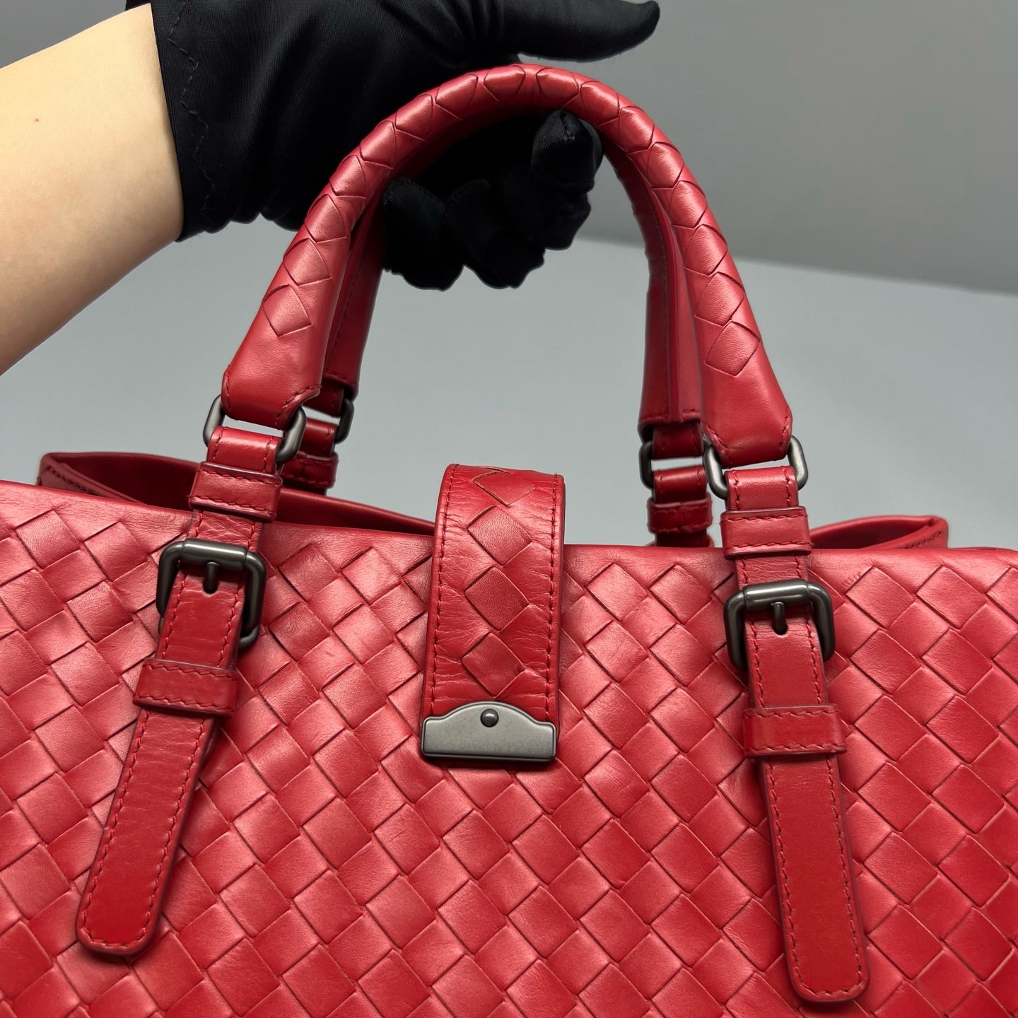 Bottega Veneta Red Satchel