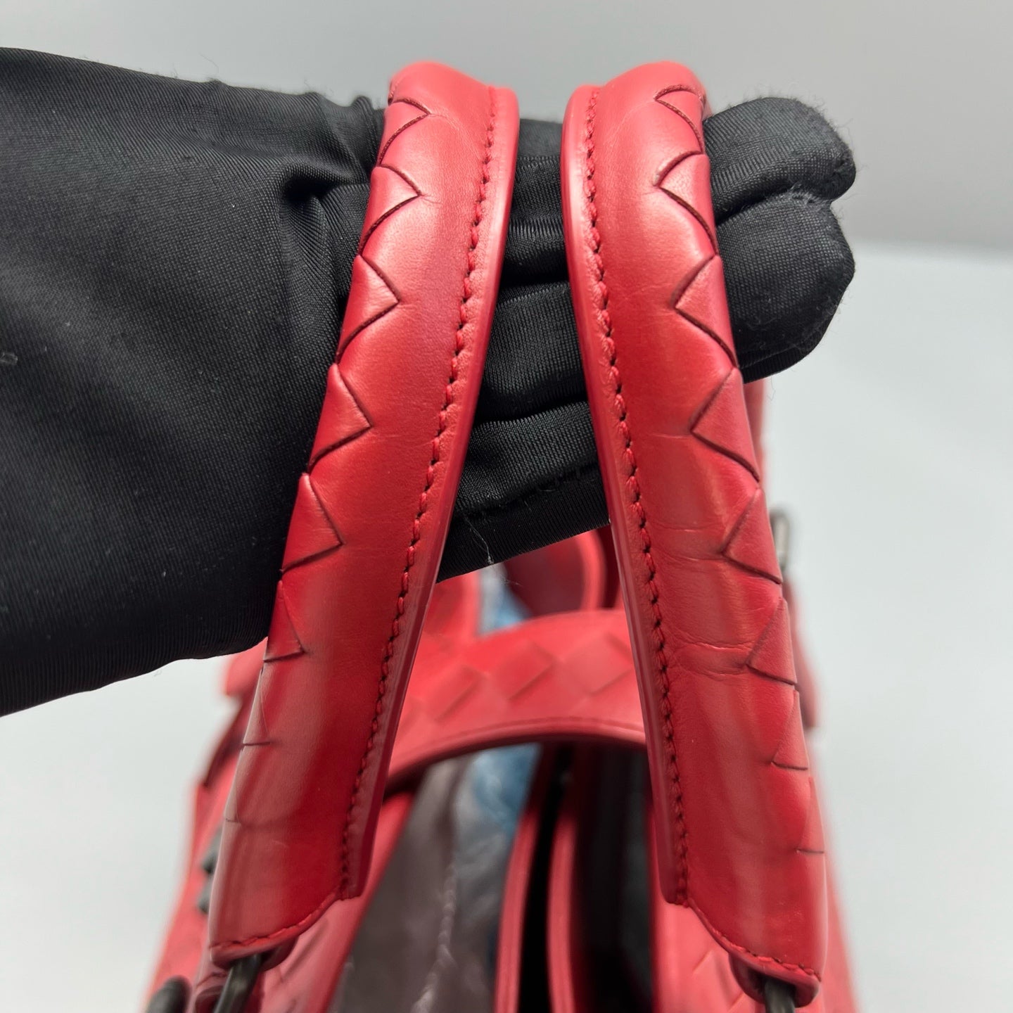 Bottega Veneta Red Satchel