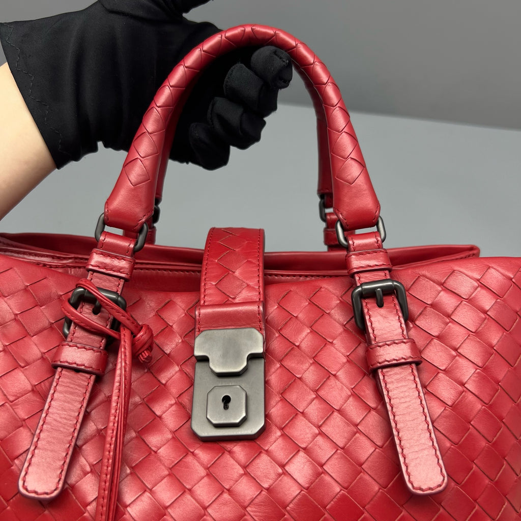 Bottega Veneta Red Satchel