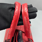 Bottega Veneta Red Satchel