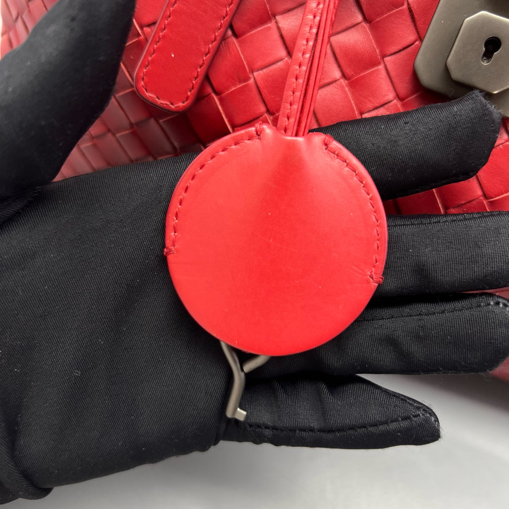 Bottega Veneta Red Satchel