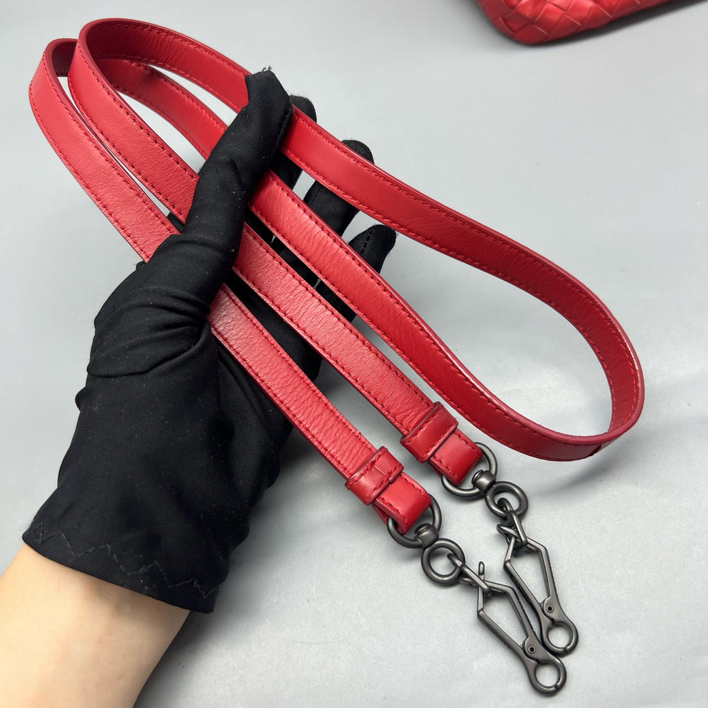 Bottega Veneta Red Satchel