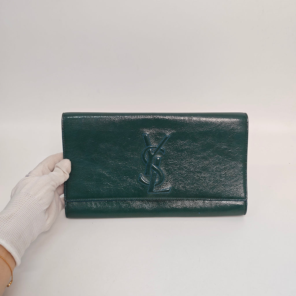 Saint laurent Green Clutch