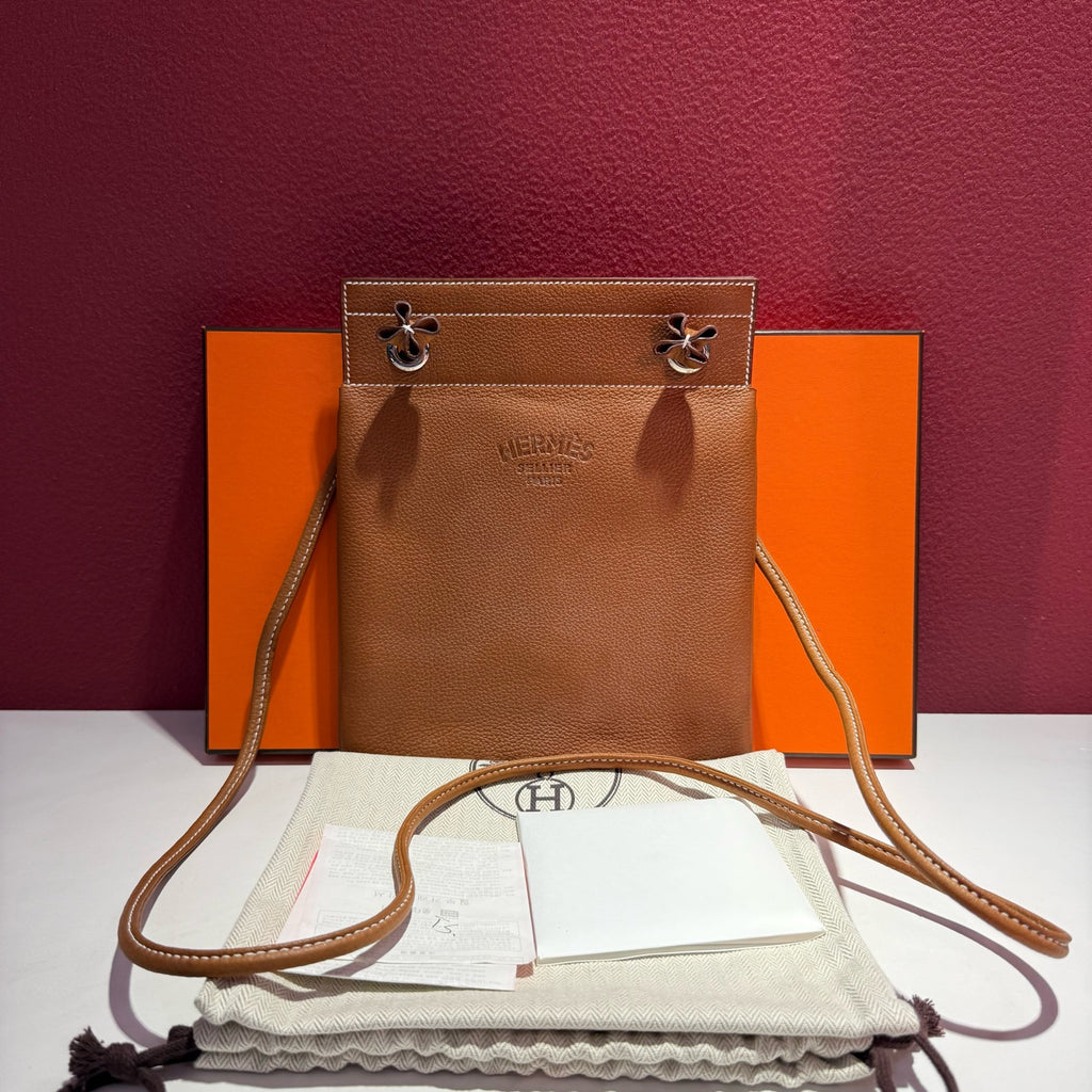 Hermes Leather Brown Shoulder Bag