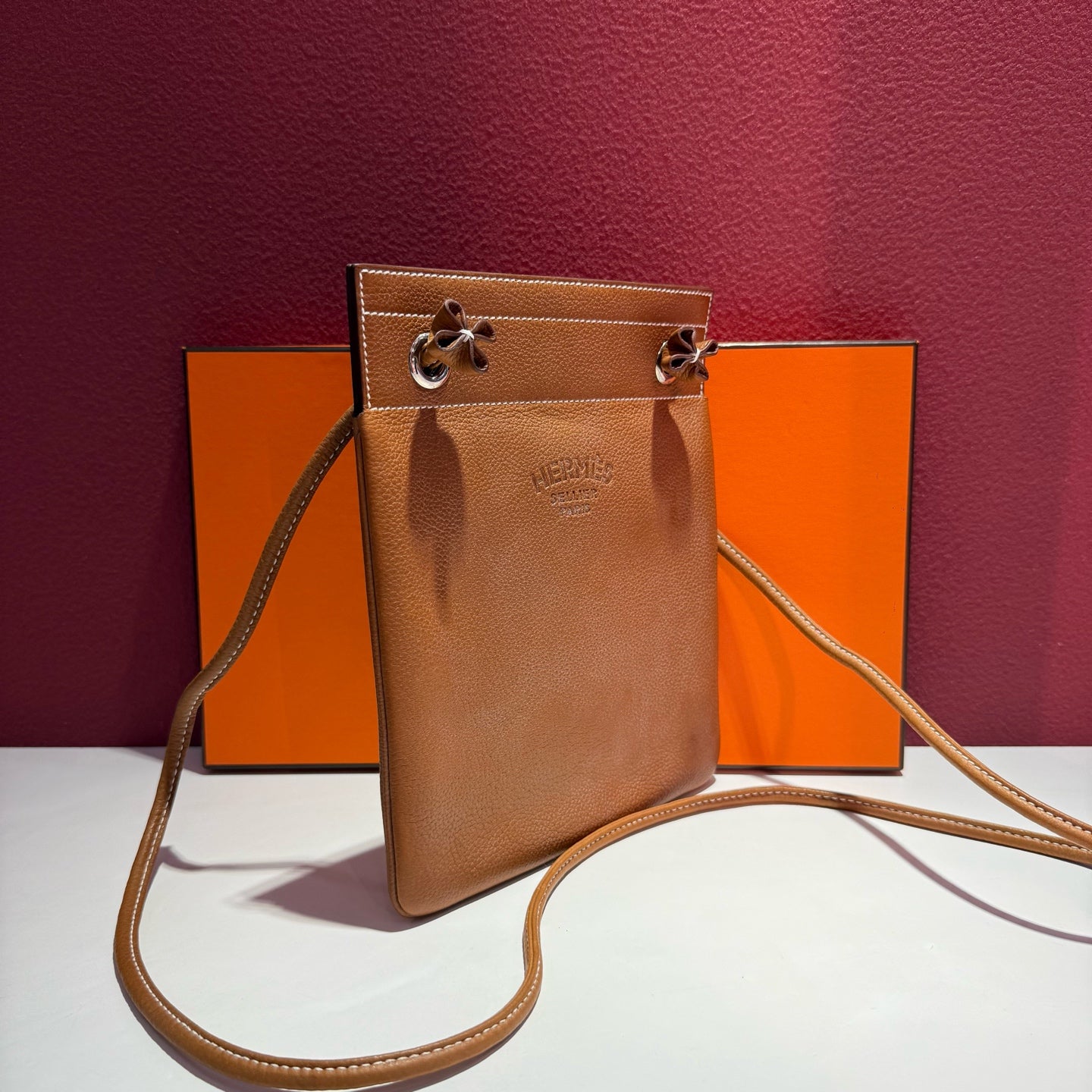 Hermes Leather Brown Shoulder Bag