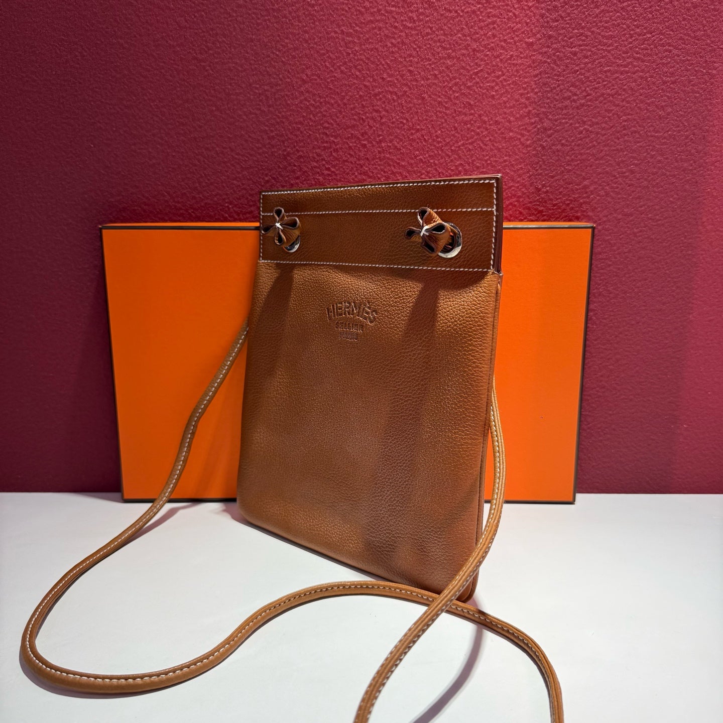 Hermes Leather Brown Shoulder Bag