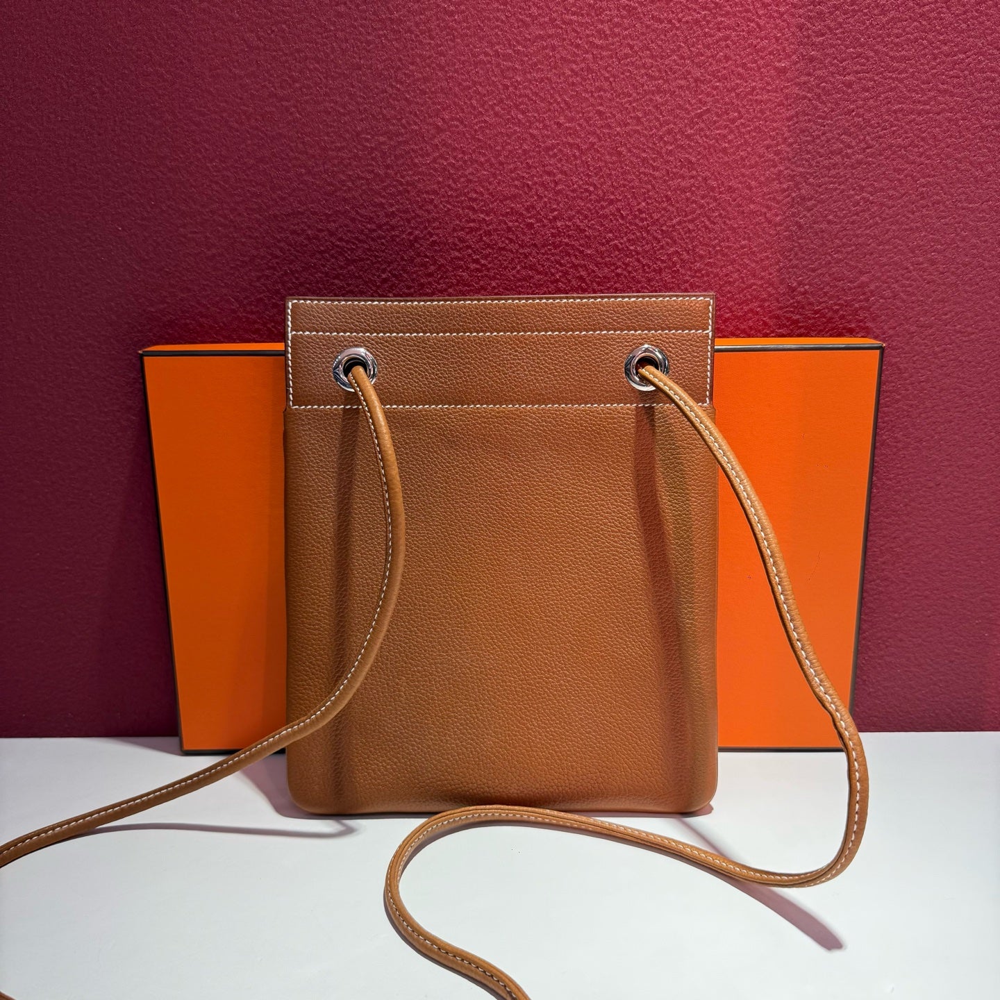 Hermes Leather Brown Shoulder Bag
