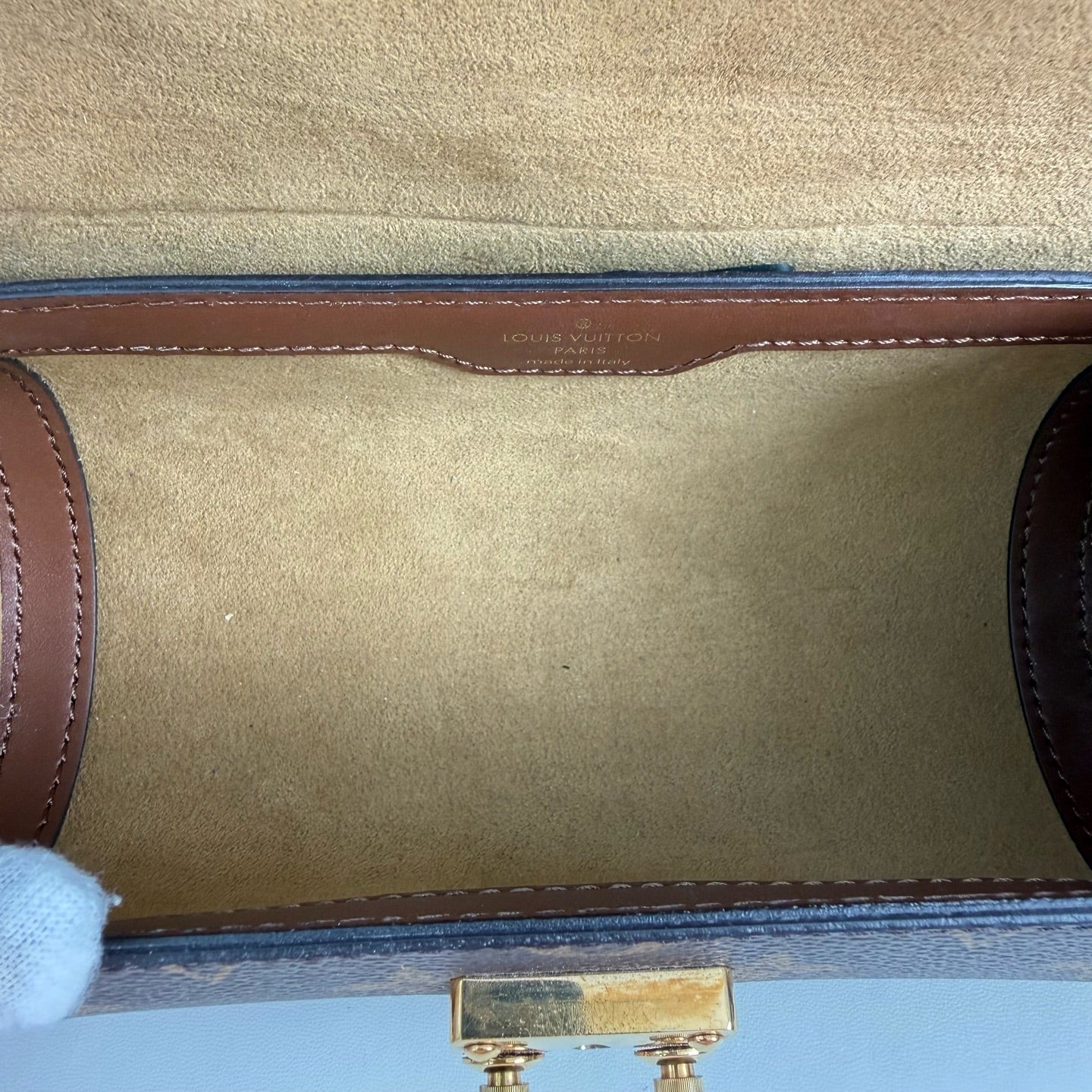 Louis Vuitton Papillon Trunk Felt Brown Shoulder Bag