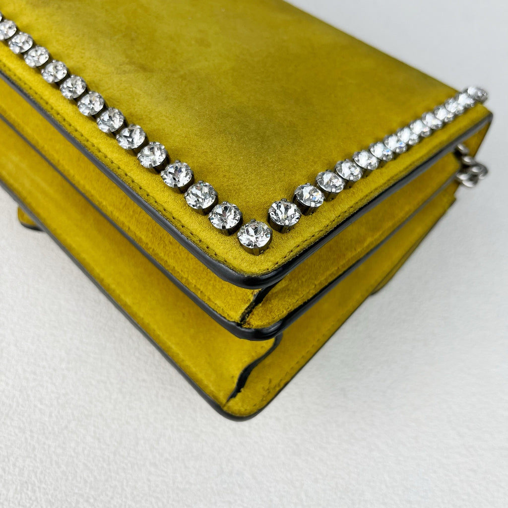 Gucci Alcantara Yellow
