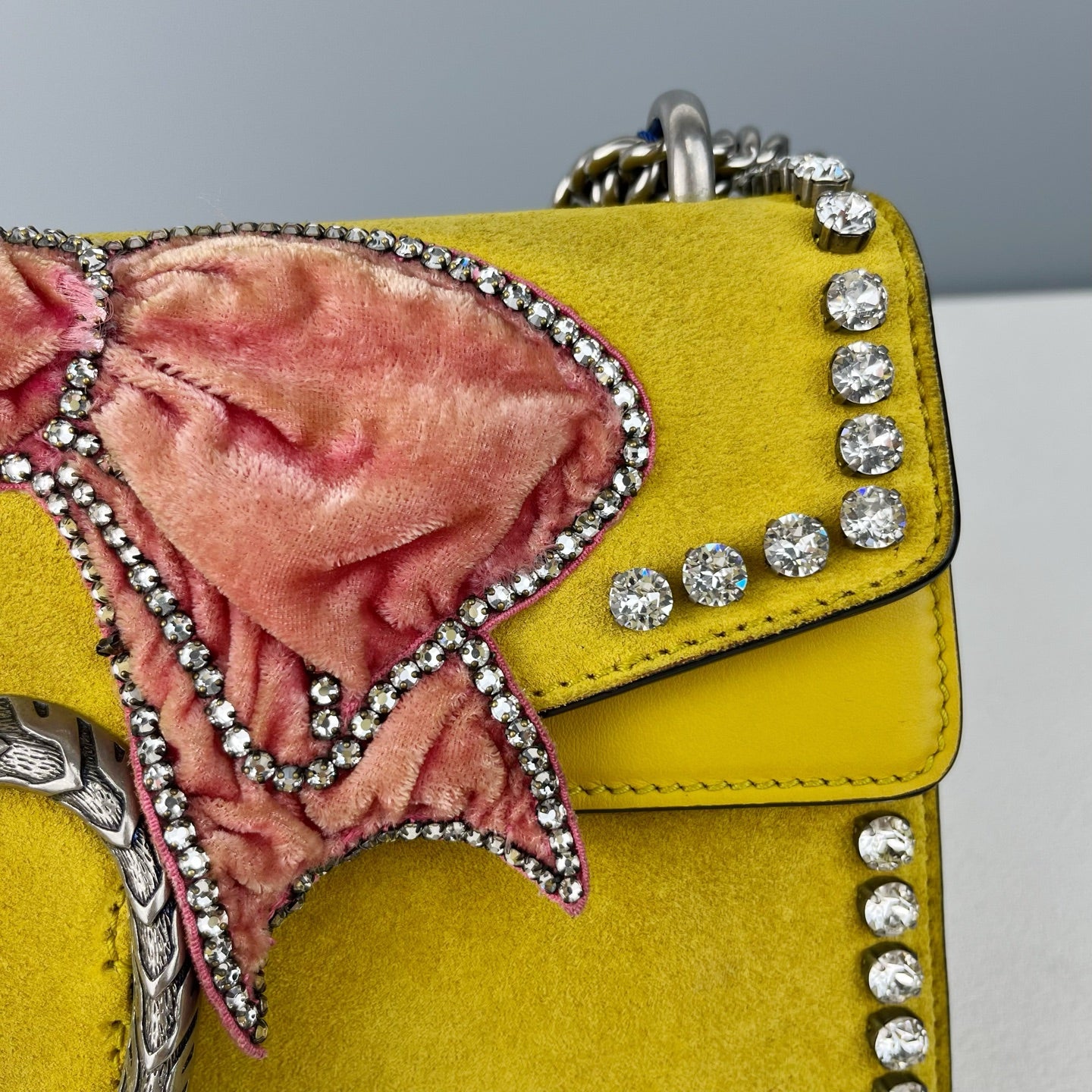Gucci Alcantara Yellow