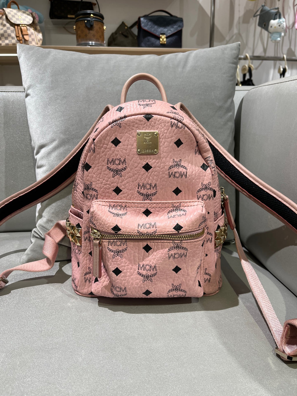MCM Pink Backpack MMK7AVE41PZ001