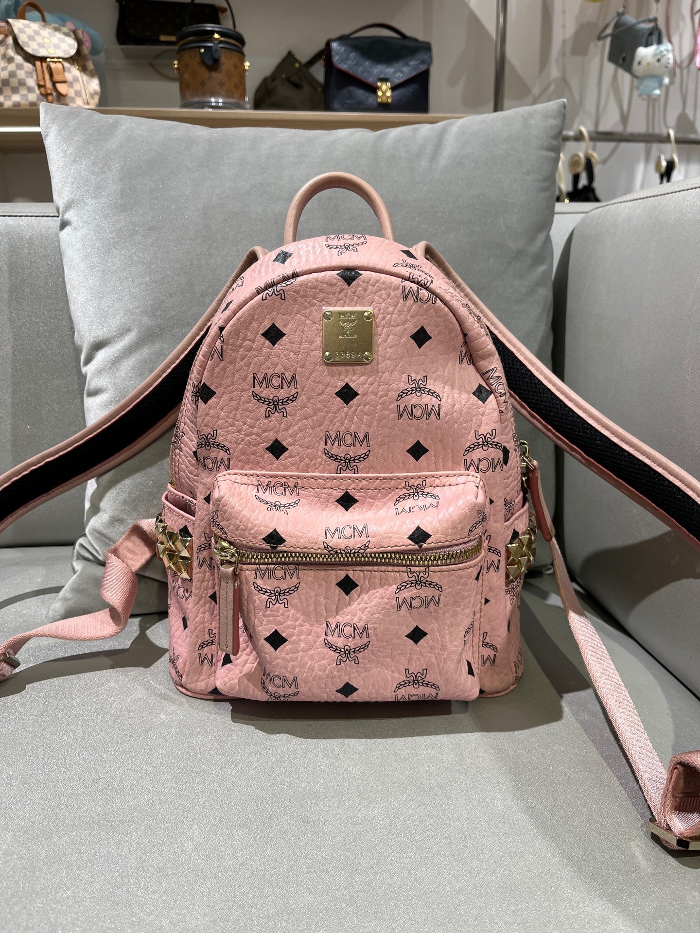 MCM Pink Backpack MMK7AVE41PZ001