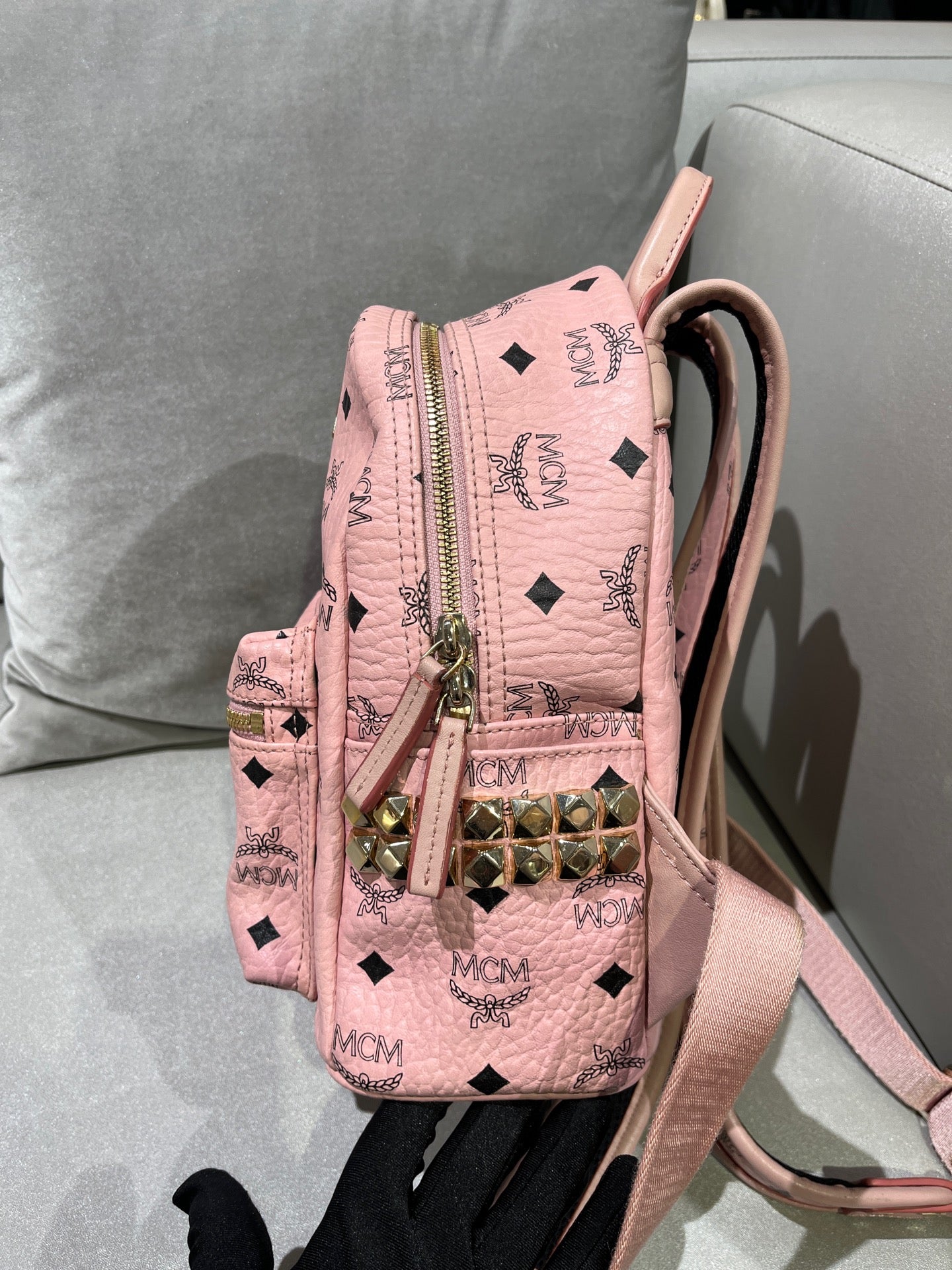 MCM Pink Backpack MMK7AVE41PZ001