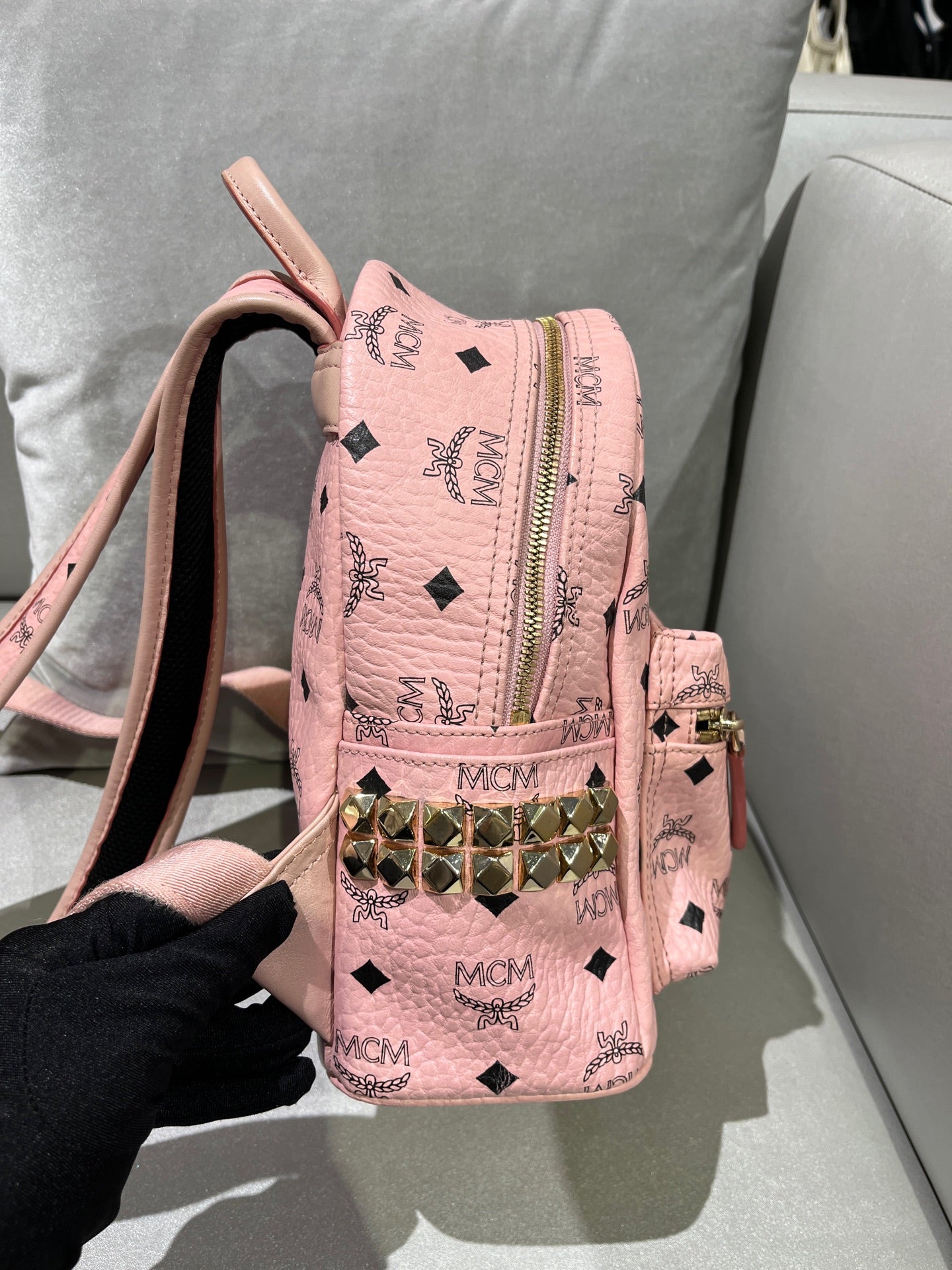 MCM Pink Backpack MMK7AVE41PZ001