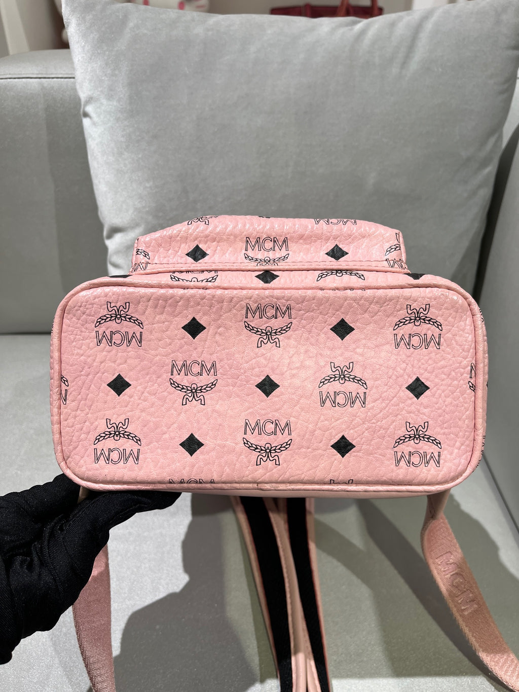 MCM Pink Backpack MMK7AVE41PZ001