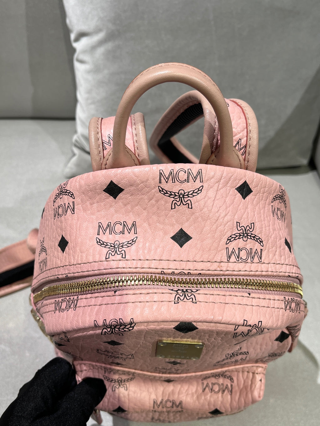 MCM Pink Backpack MMK7AVE41PZ001