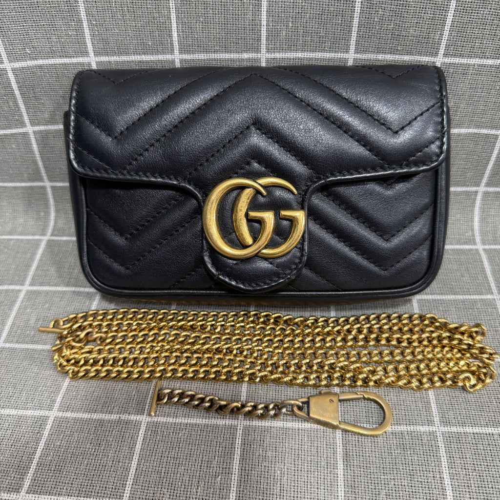 Gucci GG Marmont Collection Leather Black 476433 DTDCT 1000