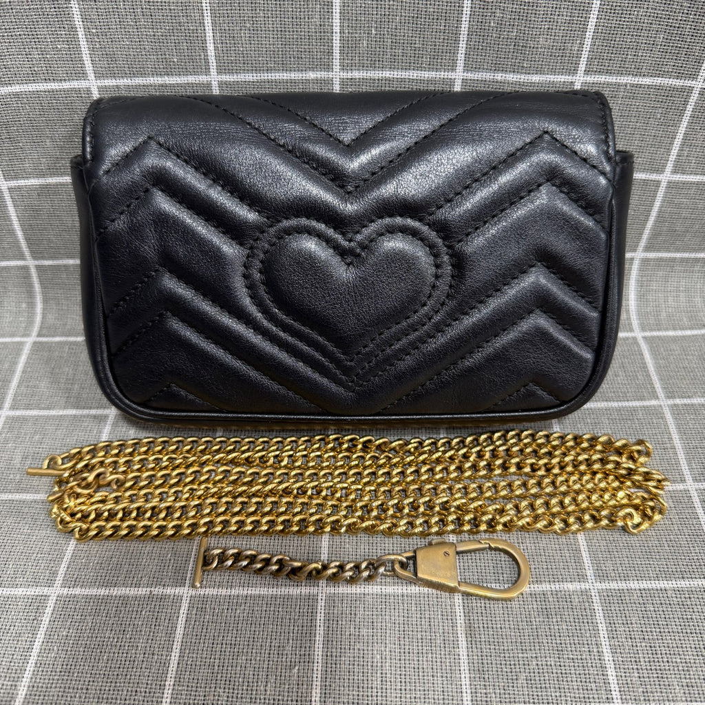 Gucci GG Marmont Collection Leather Black 476433 DTDCT 1000