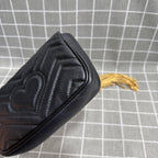 Gucci GG Marmont Collection Leather Black 476433 DTDCT 1000