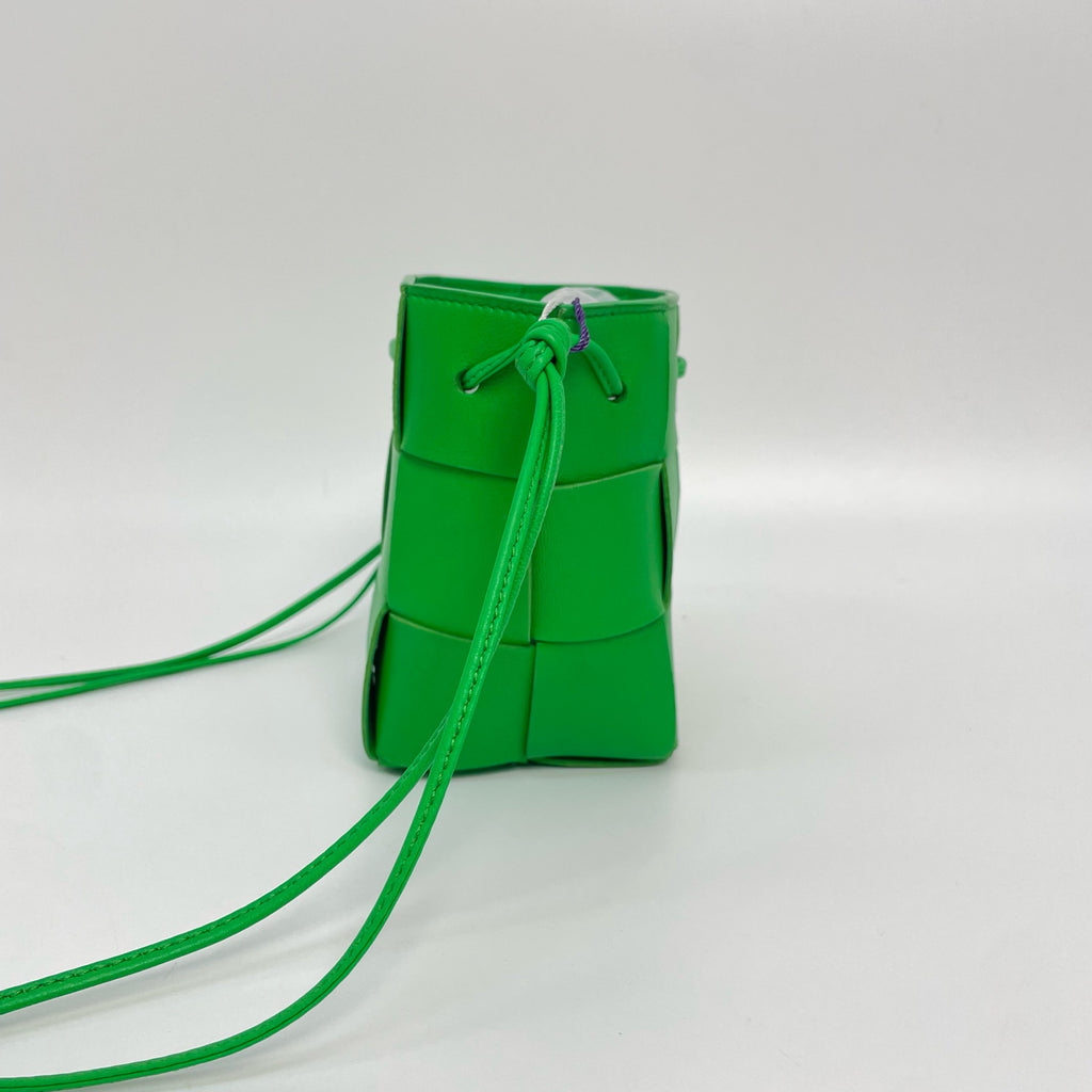 Bottega Veneta Green Bucket & Drawstring Bag