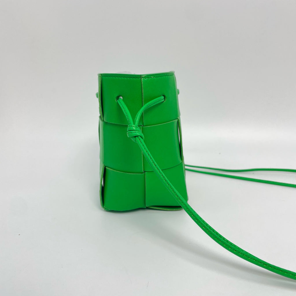Bottega Veneta Green Bucket & Drawstring Bag