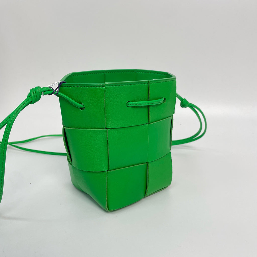 Bottega Veneta Green Bucket & Drawstring Bag