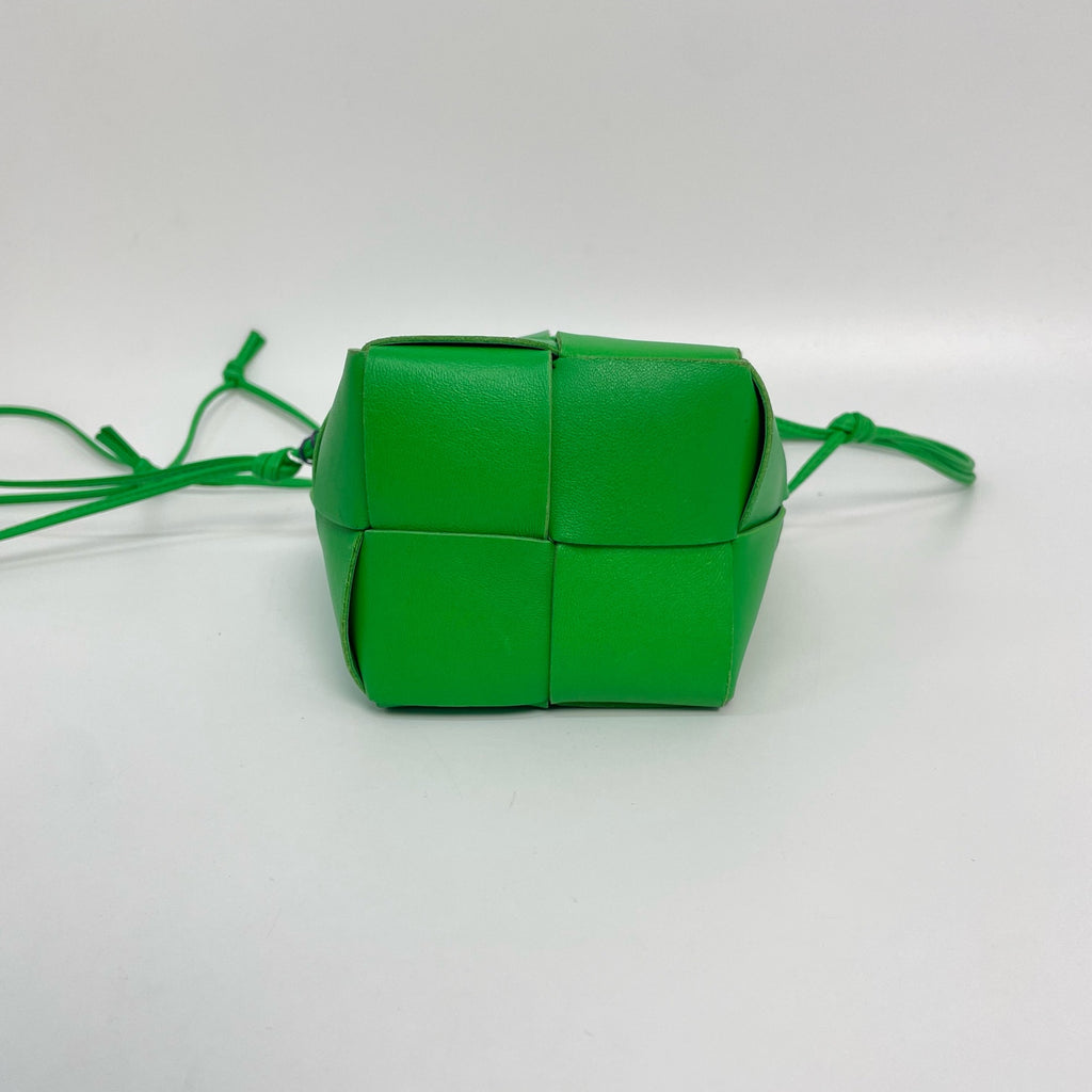 Bottega Veneta Green Bucket & Drawstring Bag