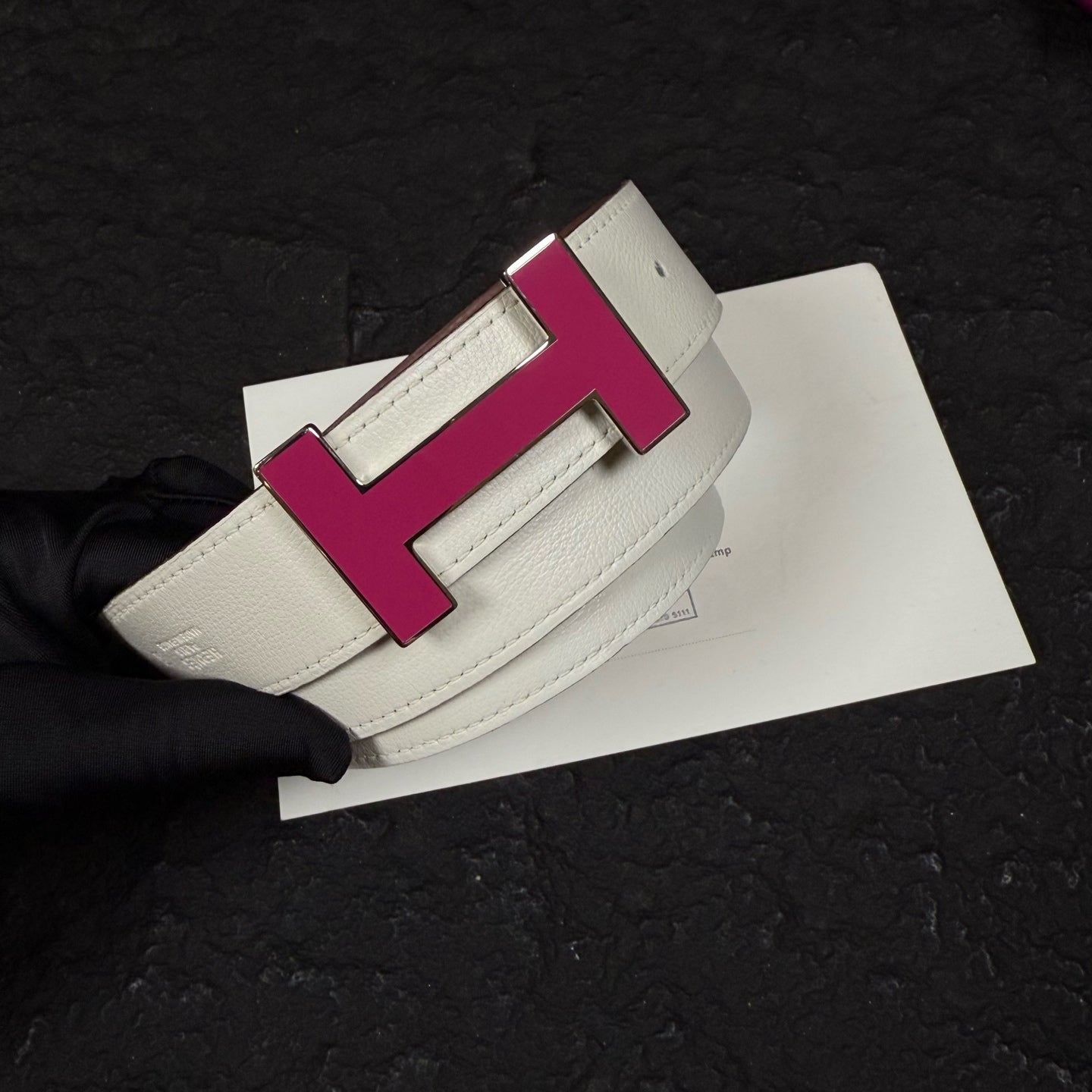 Hermes Pink Belt