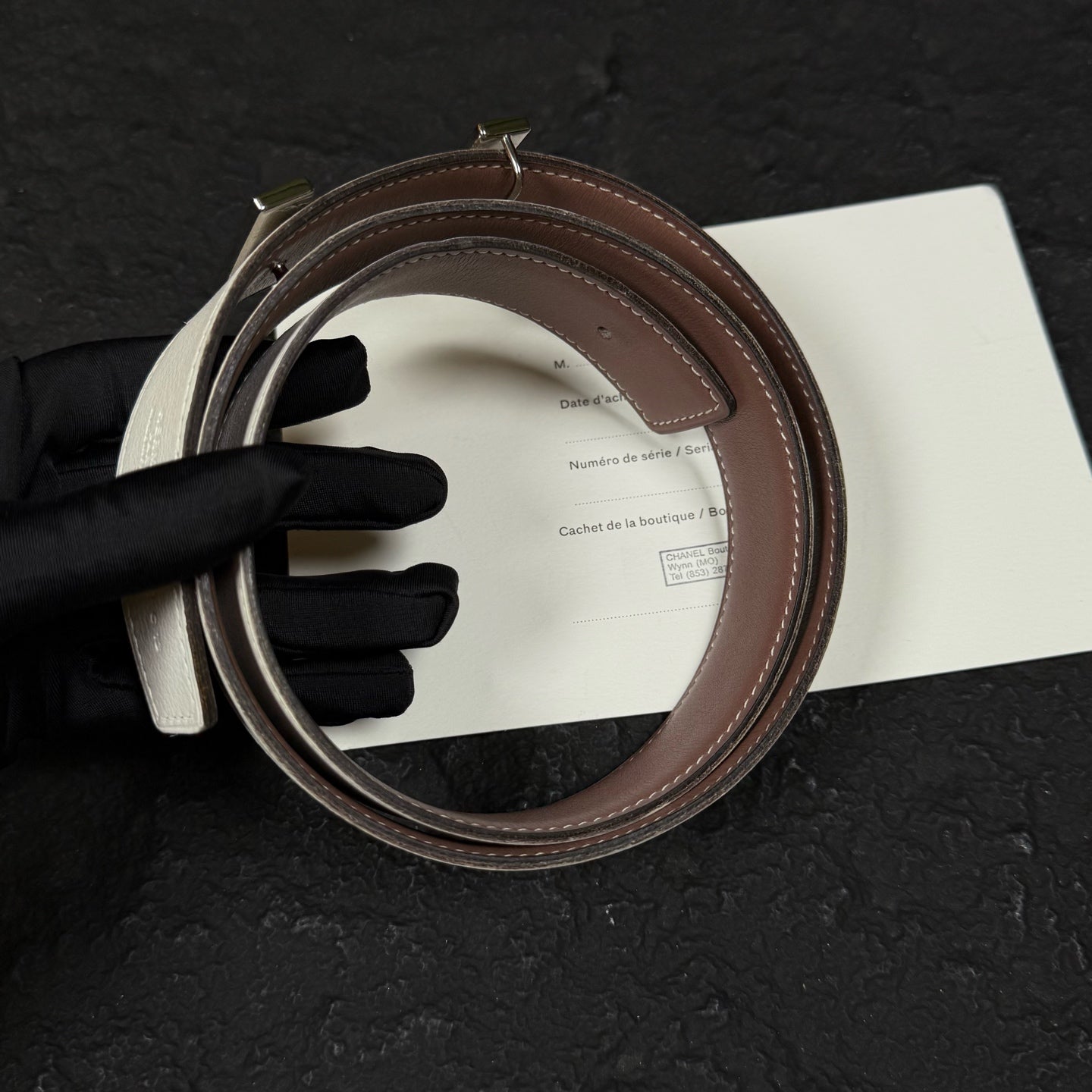 Hermes Pink Belt