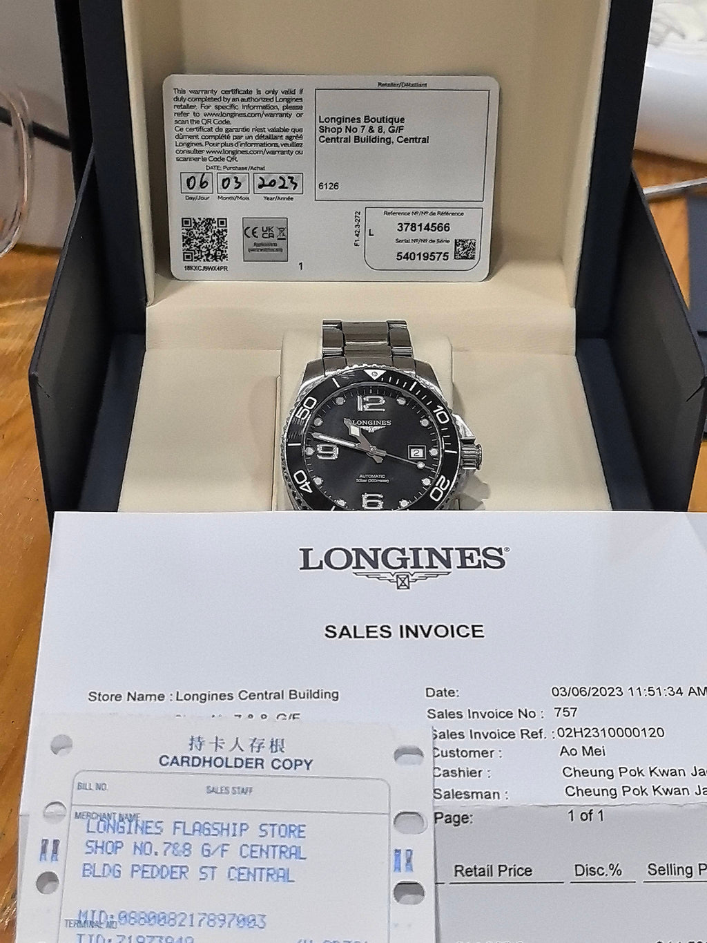 Longines Conquest Diving Series Mechanical watch 41.00mm L3.781.4.56.6